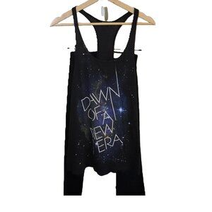 Black Racer Back Space Top Size Small